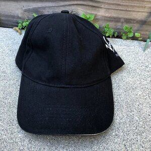 Vintage SLAZENGER VIRGIN PARIS Baseball Hat Men's Black Cap Music Records​​​